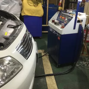 スカイライン　V36　ATF圧送交換　RECS注入（エンジン内部洗浄）のサムネイル